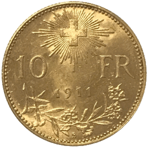 Vreneli 10 Francs 1911