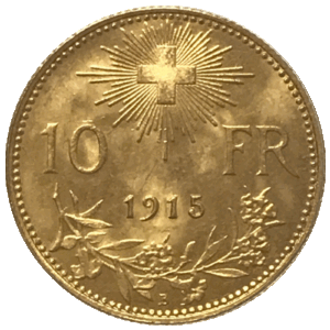 Vreneli 10 Francs 1915