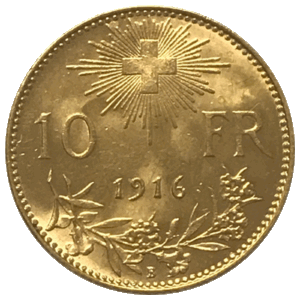 Vreneli 10 Francs 1916