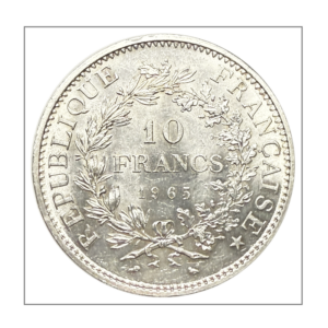 France, 10 francs 1965 Hercule, en argent