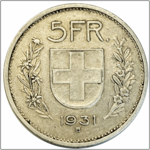 CH-5.00 Francs -1931 (s)