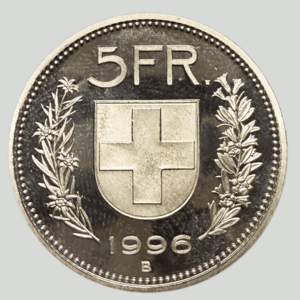 CH-5.00 Francs-1996 (F.d.c.)