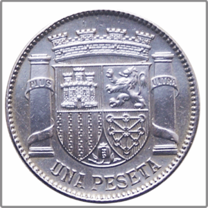 ESPAGNE - Una pesetas 1933