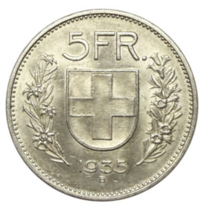 CH-5.00 Francs -1935 (ss)
